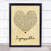 James Arthur Impossible Vintage Heart Song Lyric Quote Print