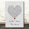 Anne Murray Could I Have This Dance Grey Heart Song Lyric Wall Art Print