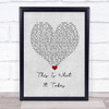Shawn Mendes This Is What It Takes Grey Heart Song Lyric Wall Art Print