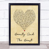 Stevie Nicks Beauty And The Beast Vintage Heart Song Lyric Quote Print