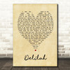 Tom Jones Delilah Vintage Heart Song Lyric Quote Print