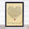 Can't Buy Me Love The Beatles Vintage Heart Quote Song Lyric Print