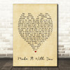Make It With You Bread Vintage Heart Quote Song Lyric Print