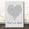 Mary Black Flesh and Blood Grey Heart Song Lyric Wall Art Print