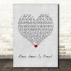 The Smiths How Soon Is Now Grey Heart Song Lyric Wall Art Print