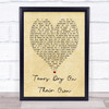 Tears Dry On Their Own Amy Winehouse Vintage Heart Quote Song Lyric Print