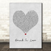 Beyonce feat. Jay-Z Drunk In Love Grey Heart Song Lyric Wall Art Print