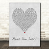 Brandy Have You Ever Grey Heart Song Lyric Wall Art Print