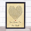 You Know I'm No Good Amy Winehouse Vintage Heart Quote Song Lyric Print