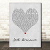 Tim Berg Seek Bromance Grey Heart Song Lyric Wall Art Print