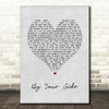 Jeff Scott Soto By Your Side Grey Heart Song Lyric Wall Art Print