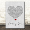 Thomas Rhett Craving You Grey Heart Song Lyric Wall Art Print