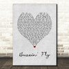 Tim Buckley Buzzin' Fly Grey Heart Song Lyric Wall Art Print