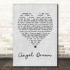 Tom Petty and the Heartbreakers Angel Dream Grey Heart Song Lyric Wall Art Print