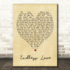 Endless Love Luther Vandross Vintage Heart Song Lyric Quote Print
