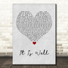 Kristene DiMarco It Is Well Grey Heart Song Lyric Wall Art Print