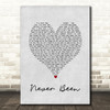 Mary J Blige Never Been Grey Heart Song Lyric Wall Art Print
