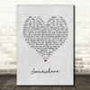 Matt Monro Somewhere Grey Heart Song Lyric Wall Art Print