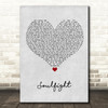 The Revivalists Soulfight Grey Heart Song Lyric Wall Art Print