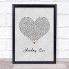 The Vamps Shades On Grey Heart Song Lyric Wall Art Print