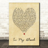 In My Blood Shawn Mendes Vintage Heart Song Lyric Quote Print