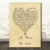 Let There Be Love Nat King Cole Vintage Heart Song Lyric Quote Print