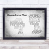Michael Crawford Somewhere in Time Man Lady Couple Grey Song Lyric Wall Art Print