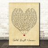 Gold Dust Woman Fleetwood Mac Vintage Heart Quote Song Lyric Print