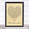 Gold Dust Woman Fleetwood Mac Vintage Heart Quote Song Lyric Print