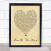 Rewrite The Stars The Greatest Showman Vintage Heart Song Lyric Quote Print