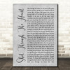 Bon Jovi Shot Through The Heart Grey Rustic Script Song Lyric Wall Art Print