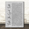 Triumph Fight The Good Fight Grey Rustic Script Song Lyric Wall Art Print