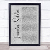 Dixie Chicks Travelin' Soldier Grey Rustic Script Song Lyric Wall Art Print