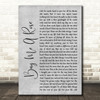 Luther Vandross Buy Me A Rose Grey Rustic Script Song Lyric Wall Art Print