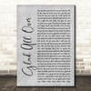 The Dave Clark Five Glad All Over Grey Rustic Script Song Lyric Wall Art Print