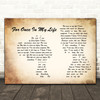 Stevie Wonder For Once In My Life Man Lady Couple Song Lyric Wall Art Print