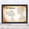 Jessica G The Notebook Man Lady Couple Song Lyric Wall Art Print