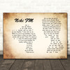 Hawthorne Heights Niki FM Man Lady Couple Song Lyric Wall Art Print