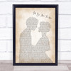 The Rembrandts I'll Be There For You Man Lady Bride Groom Wedding Song Lyric Wall Art Print