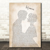 Maroon 5 Memories Man Lady Bride Groom Wedding Song Lyric Wall Art Print