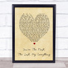 You're The First The Last My Everything Barry White Heart Song Lyric Print
