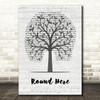 George Michael Round Here Music Script Tree Song Lyric Wall Art Print