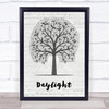 Taylor Swift Daylight Music Script Tree Song Lyric Wall Art Print