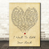I Want To Hold Your Hand The Beatles Vintage Heart Quote Song Lyric Print
