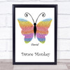 Tones And I Dance Monkey Rainbow Butterfly Song Lyric Wall Art Print