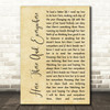 The Beatles Here, There And Everywhere Rustic Script Song Lyric Wall Art Print