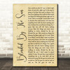 The Seahorses Blinded By The Sun Rustic Script Song Lyric Wall Art Print