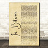 Beartooth In Between Rustic Script Song Lyric Wall Art Print