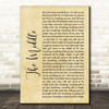 Jimmy Eat World The Middle Rustic Script Song Lyric Wall Art Print