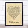 Rhiannon Fleetwood Mac Vintage Heart Quote Song Lyric Print